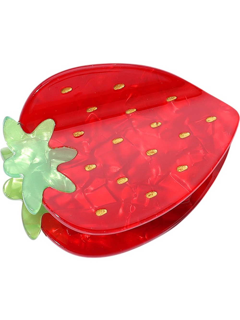 Strawberry Clam Shell Hair Clip - Picture 3 of 3
